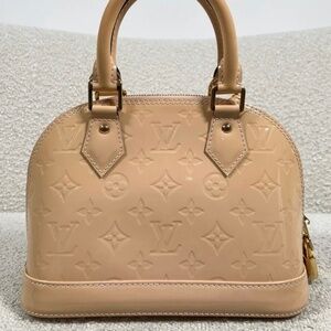 Authentic Pre-Owned Louis Vuitton Alma BB Rose Ballerine Vernis